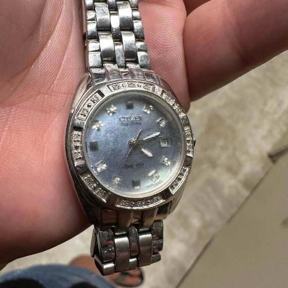 Citizen Quartz Womens Crystal Accent Silver Stainless Steel Bracelet Watch main image 8